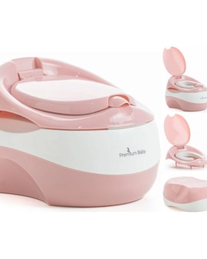 Entrenador para Baño Premium Baby 3 en 1 Rosa