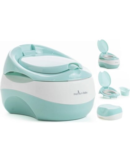 Entrenador para Baño Premium Baby 3 en 1 Verde