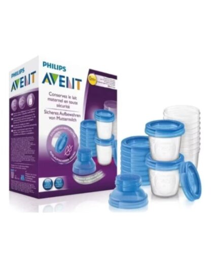 Set de 10 Vasos de Almacenamiento Philips Avent VIA