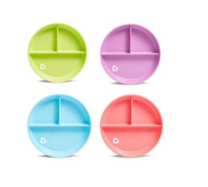 Plato con Divisorias Munchkin Stay Put con Ventosa