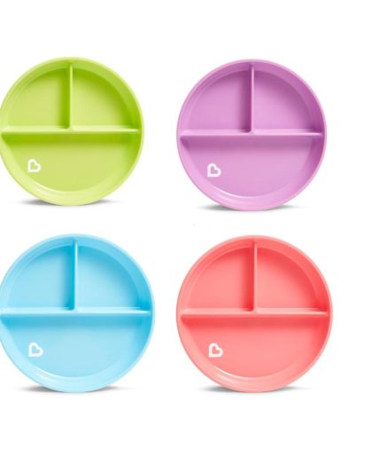 Plato con Divisorias Munchkin Stay Put con Ventosa
