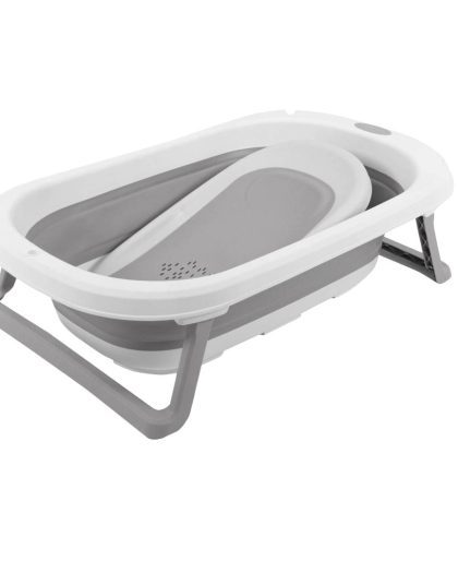Bañera Plegable Premium Baby con Reductor Gris