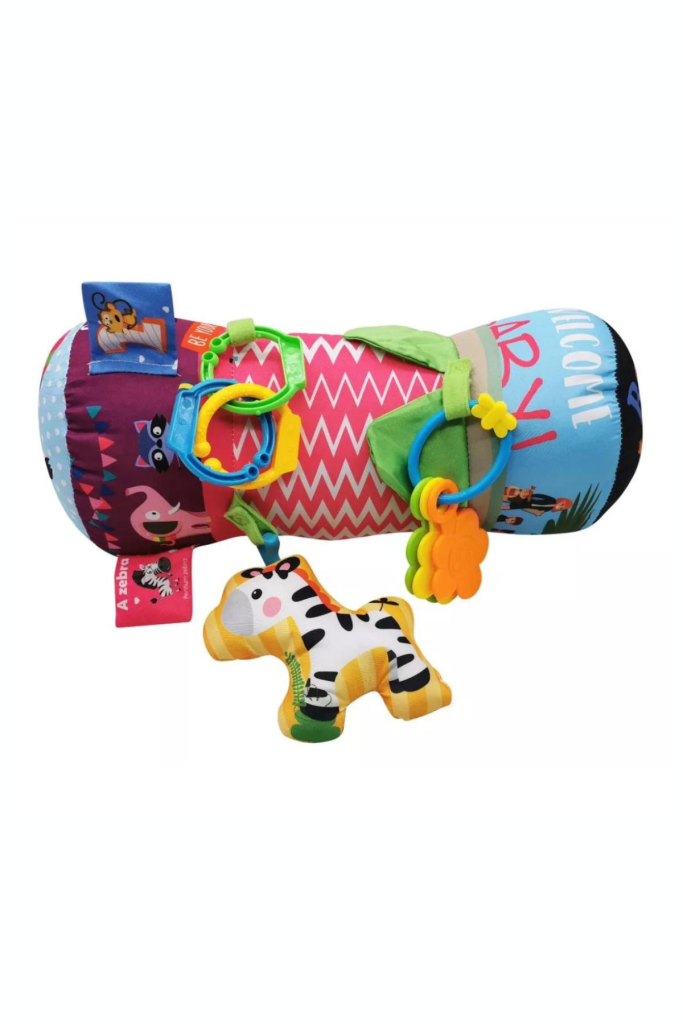 Almohada Rodillo de Estimulación Premium Baby Elefante Rosa