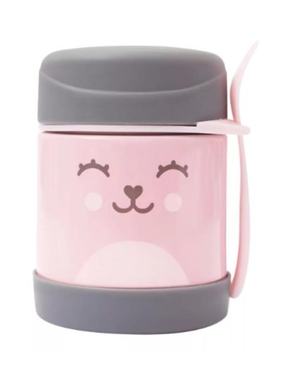 Pote Térmico buba Antiderrame 320ml c/Diseño Osito Rosa