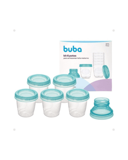 Set de 6 recipientes Buba para Leche Materna