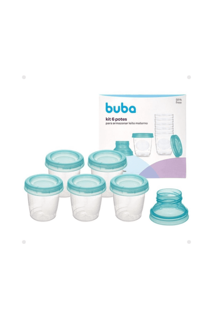 Set de 6 recipientes Buba para Leche Materna