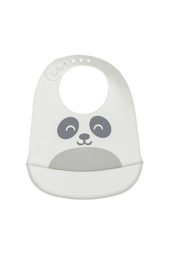 Babero de Silicona Buba con Bolsillo c/ Diseño Panda
