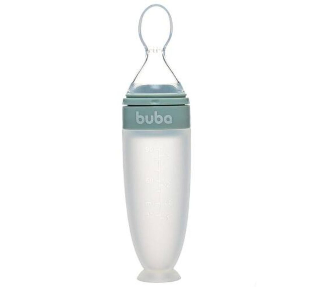 Cuchara Alimentadora buba de Silicona Verde