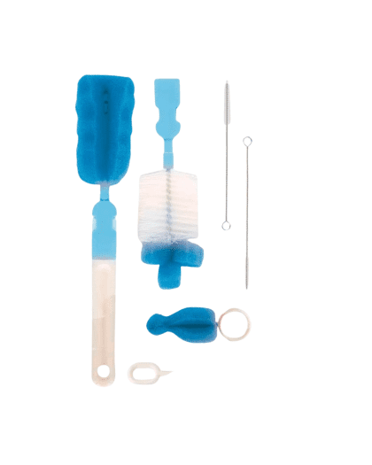 Kit de Cepillos p/Mamaderas buba de 6 piezas Azul