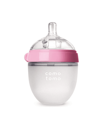Biberón De Silicona Como tomo Single 150Ml Rosa