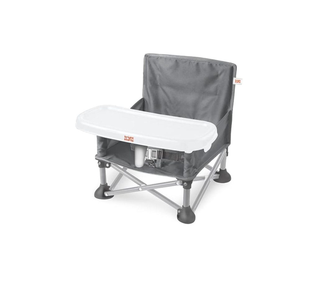 Asiento Portátil Bright Starts 3 en 1 Pop N Sit Gris