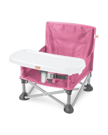 Asiento Portátil Bright Starts 3 en 1 Pop N Sit Rosa
