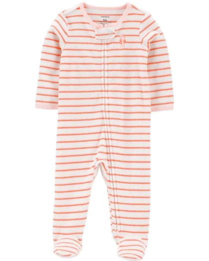 Pijama Carter´s a Rayas Naranja