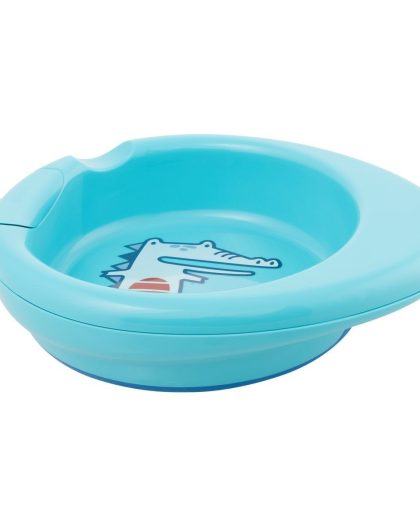 Plato Chicco Termo Azul 6M