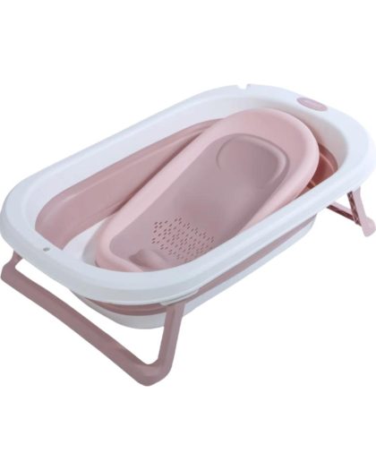 Bañera Plegable Premium Baby con Reductor Rosa