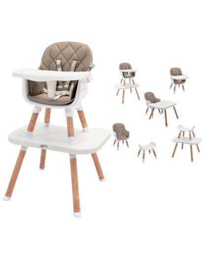 Silla para Comer Premium Baby Executive 5 en 1 Gris