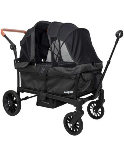Carrito tipo Vagón Premium Baby Everett Negro/Chocolate