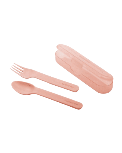 Estuche Con Cubiertos Suavinex Forest Rosa