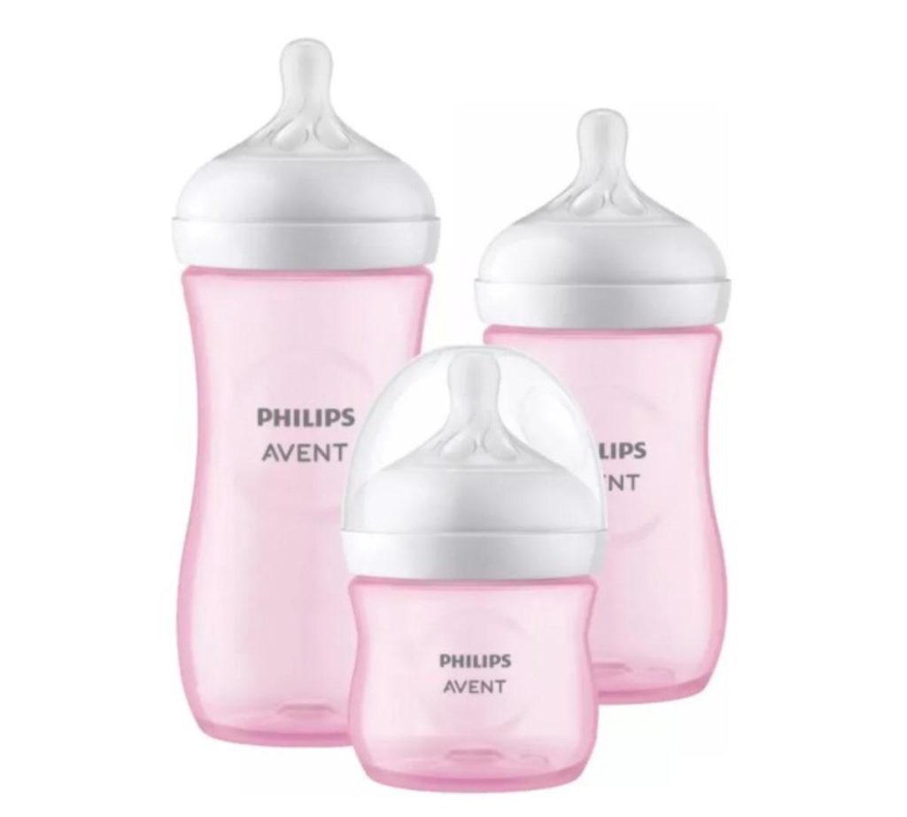Set de 3 Biberones Natural Response Rosa Philips Avent 120/240ml/330ml