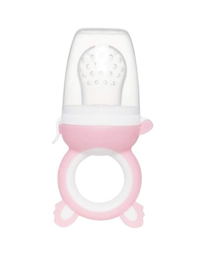 Chupete Alimentador de Silicona Buba c/Tapa Rosa