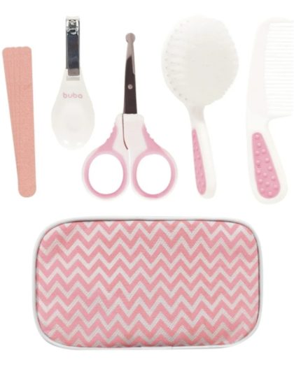 Kit de Cuidado de 8 piezas buba c/ Estuche Rosa