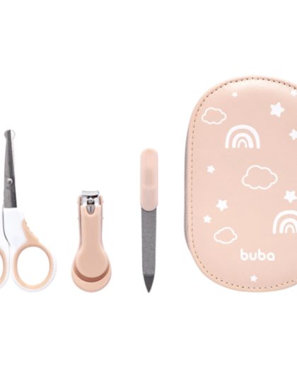 Kit de Cuidado de las Uñas buba de 3 piezas c/ Estuche Rosa