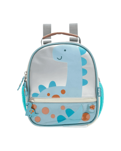 Lunchera Termica buba Tipo Mochila Dino Gris/Azul