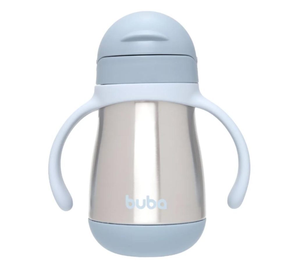 Vaso de Entrenamiento Buba Termico c/ Pajita Azul 270ml