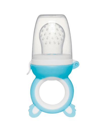 Chupete Alimentador de Silicona Buba c/Tapa Azul