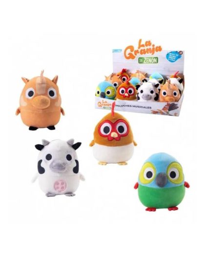 Peluches Musicales La Granja de Zenon 13cm Personajes Surtidos