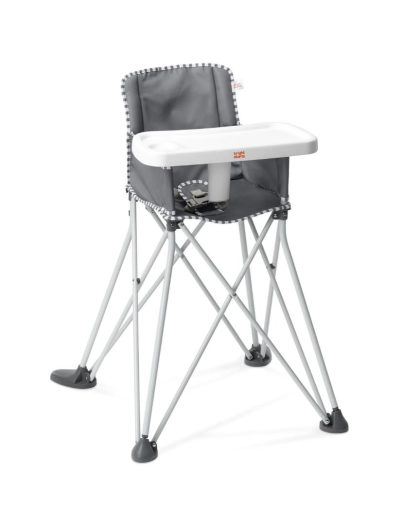 Silla de Comer Bright Stars Alta Plegable Pop ‘N Sit Gris