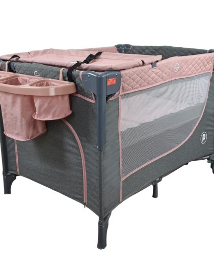 Cuna Corralito Premium Baby Colecho Pro Con Cambiador Rosa