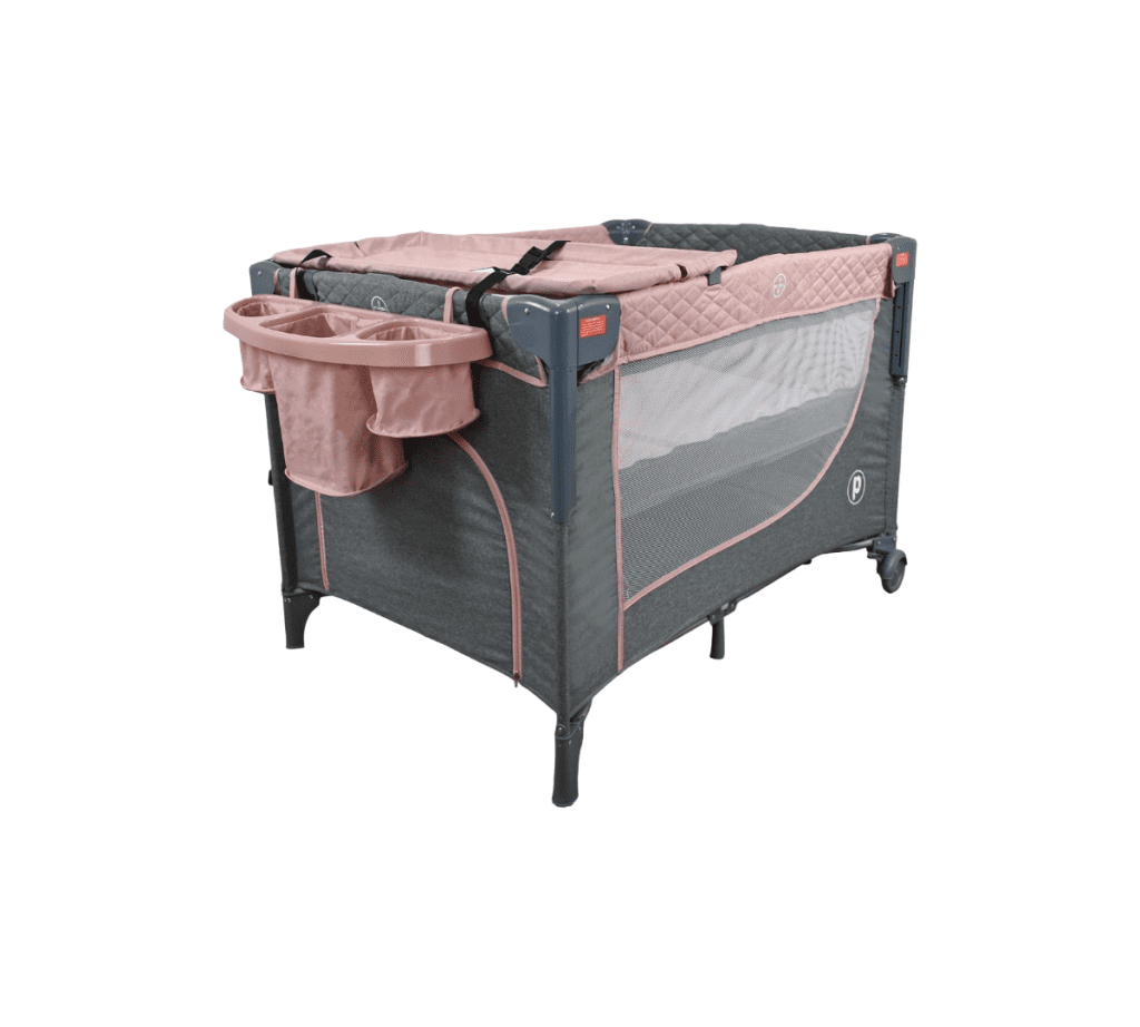 Cuna Corralito Premium Baby Colecho Pro Con Cambiador Rosa