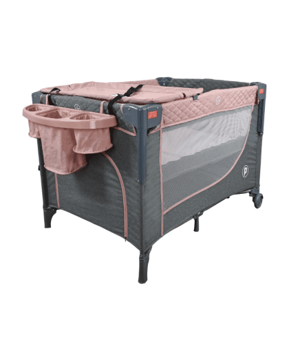 Cuna Corralito Premium Baby Colecho Pro Con Cambiador Rosa
