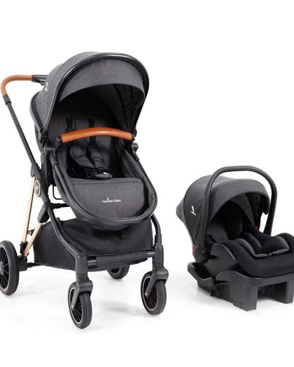 Carrito Moises Premium Baby con Baby Seat c/base Ana Negro