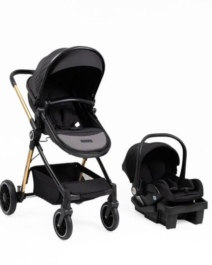Carrito Moises Premium Baby con Baby Seat c/base Mike Negro