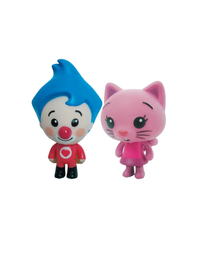 Pack de 2 figuritas Plim plim y Mei Li