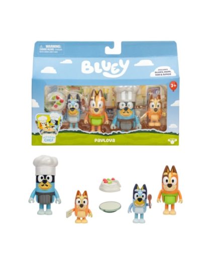 Figura Bluey Pack de 4 Personajes Surtidos s13