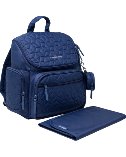 Mochila Pañalera Premium Baby Olivia Azul Marino