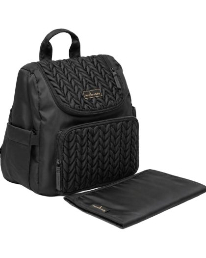 Mochila Pañalera Premium Baby Emma Negro