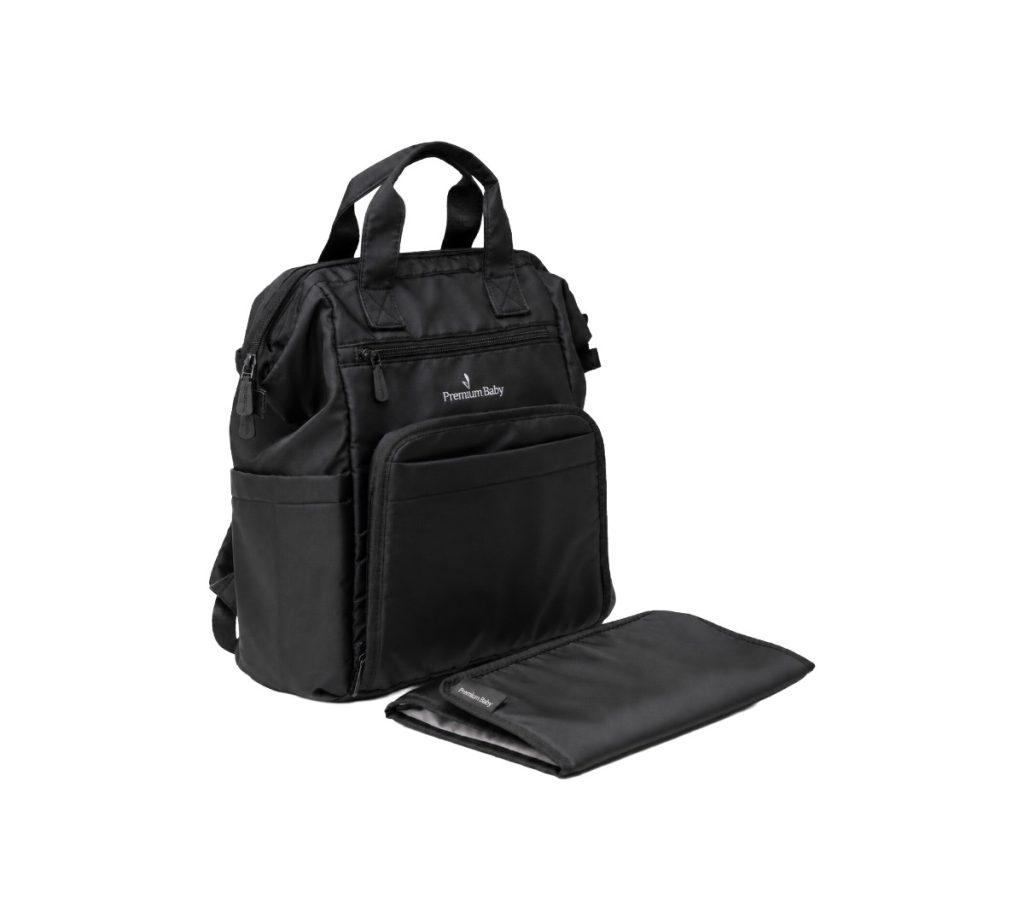 Mochila Pañalera Premium Baby Clara Negro