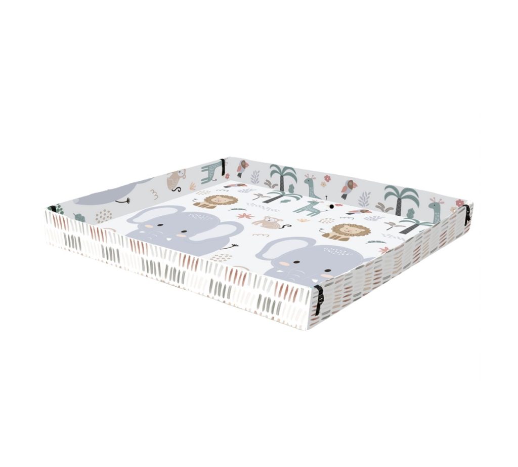 Alfombra de Juego Plegable Premium Baby con bordes Diseño de Animales