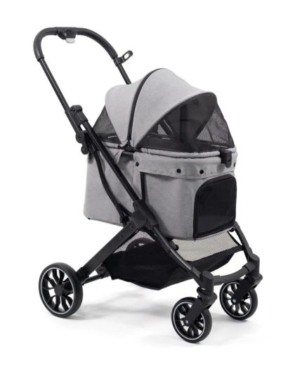 Carrito Premium Pets separable para mascotas Max Gris