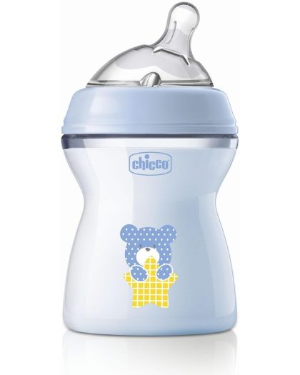 Biberón Chicco Natural Feeling 2M+ de 250 ml en color azul
