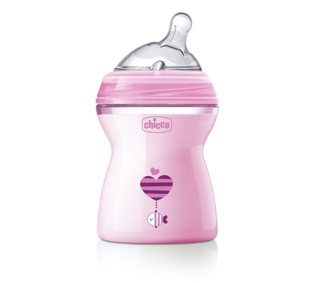 Biberón Chicco natural feeling 2m+ 250 ml - rosada