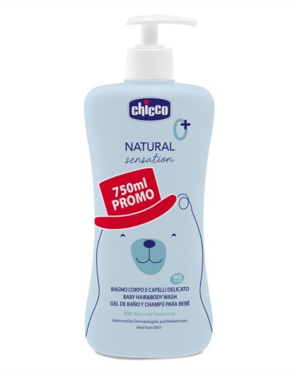 Gel de Baño y Champú Chicco Natural Sensation 750 ml