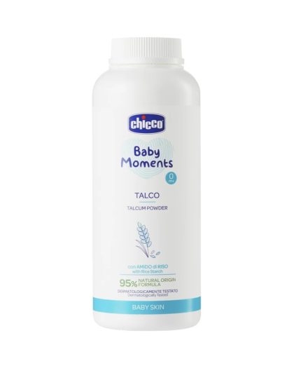 Talco Baby Moments Chicco 150g con Almidón de Arroz